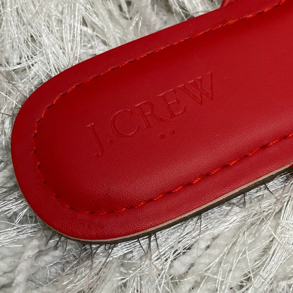 New J. Crew Fire Cracker Red Flip Flops - Picture 6 of 7